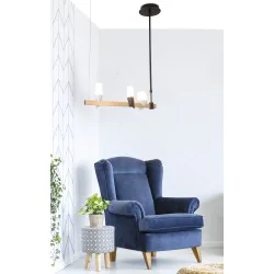 Oswietlenie - lampa wisząca sakai 3 czarny złoty candellux 