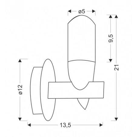 Oswietlenie - kinkiet sakai 1 czarny candellux 