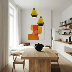 Oswietlenie - lampa wisząca falun 1 żółty candellux 
