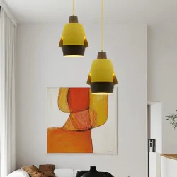 Oswietlenie - lampa wisząca falun 1 żółty candellux 