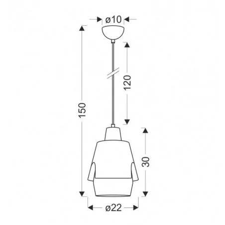 Oswietlenie - lampa wisząca falun 1 żółty candellux 