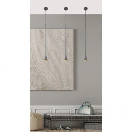 Oswietlenie - lampa wisząca tucson 1 szary candellux 