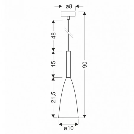 Oswietlenie - lampa wisząca trosa 1 czarny candellux 
