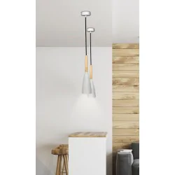 Oswietlenie - lampa wisząca trosa 1 biały candellux 