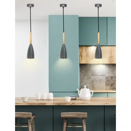 Oswietlenie - lampa wisząca trosa 1 szary candellux 