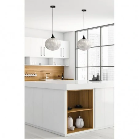 Oswietlenie - lampa wisząca exeter 240mm 1 czarny candellux 