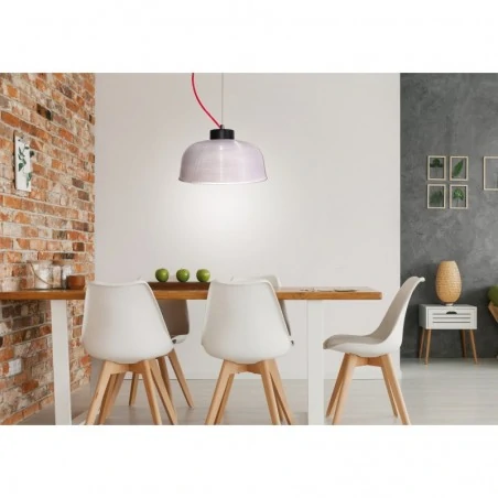 Oswietlenie - lampa wisząca liverpool ii 1 czerwony90x26,5x0 candellux 