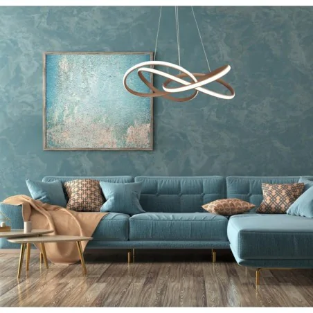 Oswietlenie - douglas lampa wisząca 58 40w led brązowy 4000k apeti candellux 