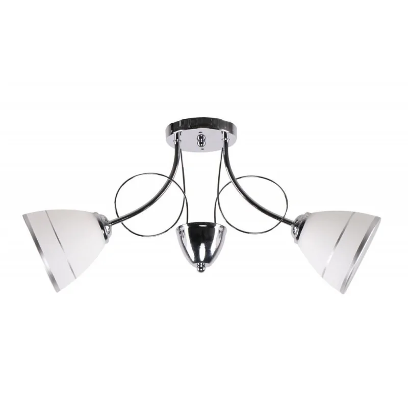 Oswietlenie - elotte lampa sufitowa 2x40w e27 biały candellux firmy Candellux 