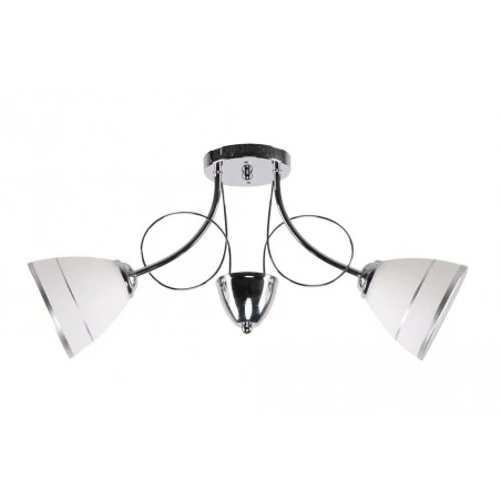 Oswietlenie - elotte lampa sufitowa 2x40w e27 biały candellux 