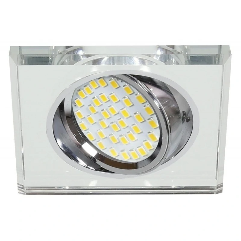 Oswietlenie - ssu-13 ch/wh mr16 chrom  oczko sufitowe  lampa sufitowa  kwadratowa   szkło bezbarwne candellux firmy Candellux 