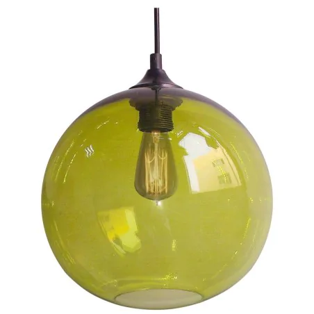 Oswietlenie - lampa wisząca edison 25 1x60w e27 zielony candellux 