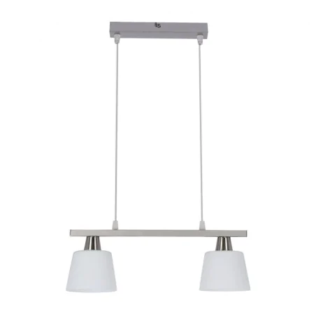 Lampy-sufitowe - lampa sufitowa wisząca podwójna zwis nikiel mat hybryda 32-11384 candellux 