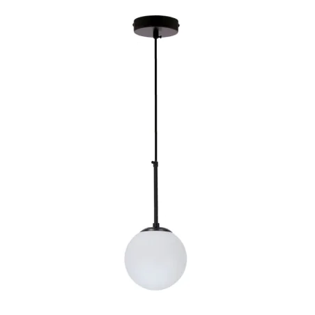 Oswietlenie - pompei lampa wisząca czarny 1x40w e27 klosz biały 15cm candellux 
