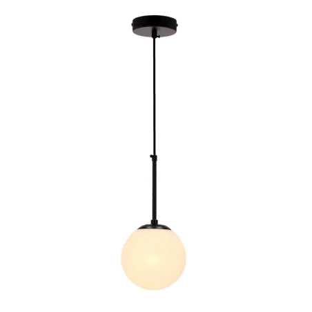 Oswietlenie - pompei lampa wisząca czarny 1x40w e27 klosz biały 15cm candellux 