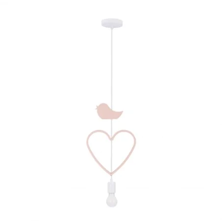 Oswietlenie - heart b lampa wisząca 1x20w e27 iq kids różowy candellux 