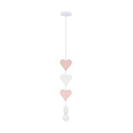 Oswietlenie - hearts lampa wisząca 1x20w e27 iq kids różowy+biały candellux 