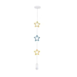 Oswietlenie - stars lampa wisząca 1x20w e27 iq kids złoty+niebieski candellux 