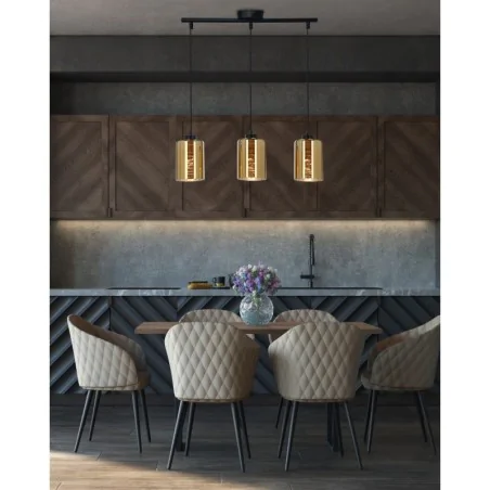 Oswietlenie - cox zwis 3x60w e27 złoty candellux 