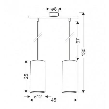 Oswietlenie - fleri lampa wisząca czarny 2x60 e27 abażur 12x25 beżowy ratan candellux 