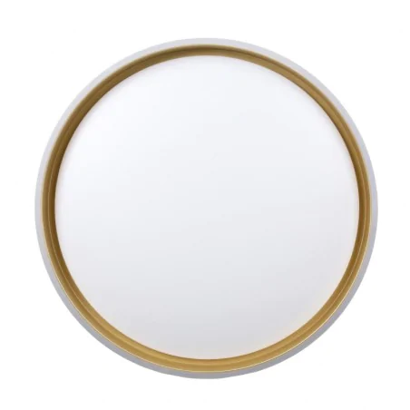 Plafony - plafon led okrągły biały/złoty/czarny lampa sufitowa o mocy 24w florida 13-11343 candellux 