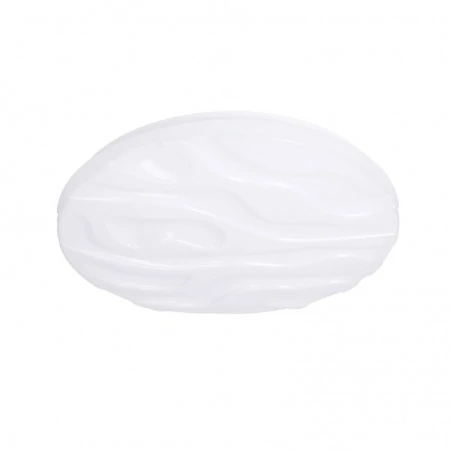 Oswietlenie - nevada lampa sufitowa plafon biały 24w led 38,5 cm klosz biały efect sky candellux 