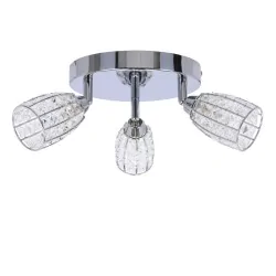 Oswietlenie-sufitowe - lampa sufitowa z trzema reflektorkami żyrandol chromowy shiba 98-13408 candellux 