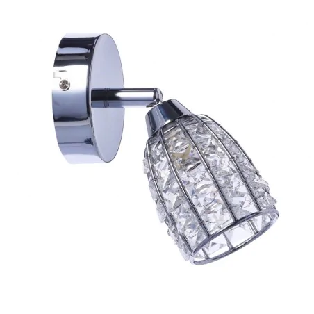 Kinkiety-do-salonu - lampa ścienna chromowa z bezbarwnym kloszem shiba 91-13385 candellux 