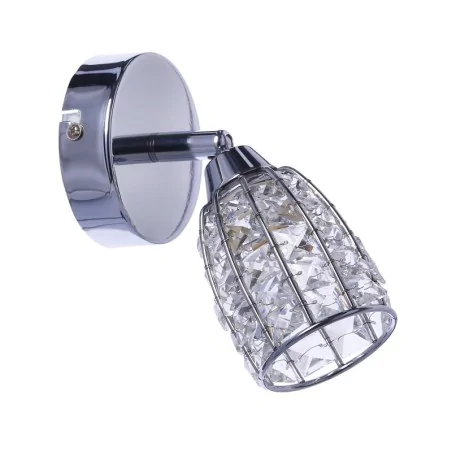 Kinkiety-do-salonu - lampa ścienna chromowa z bezbarwnym kloszem shiba 91-13385 candellux 