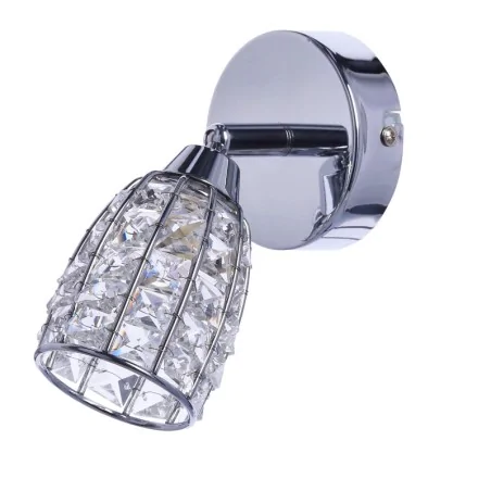 Kinkiety-do-salonu - lampa ścienna chromowa z bezbarwnym kloszem shiba 91-13385 candellux 