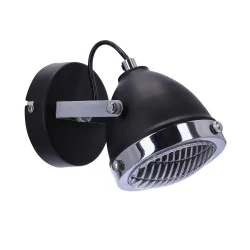 Kinkiety-do-salonu - kinkiet ścienny nowoczesny czarny gu10 crazy 91-13293 candellux 