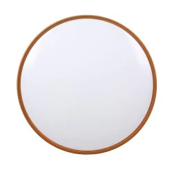 Oswietlenie - montana lampa sufitowa plafon czarny+biały+złoty 24w led 40 cm klosz biały candellux 