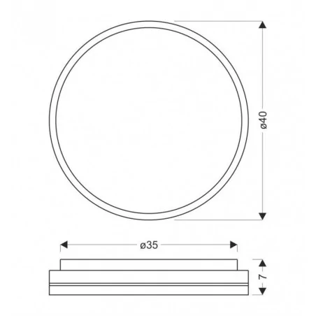 Oswietlenie - montana lampa sufitowa plafon czarny+biały+złoty 24w led 40 cm klosz biały candellux 