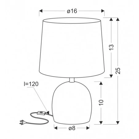 Oswietlenie - adelina lampa gabinetowa marmur+złoty 1x40w e14 abażur beżowy od dina candellux 