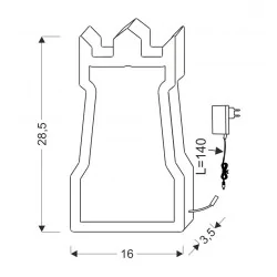 Oswietlenie - tower lampa stołowa 11w led 3000k iq kids złoty candellux 