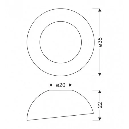 Oswietlenie - trento lampa sufitowa plafon biało drewniany 18w led 35 cm klosz biały candellux 
