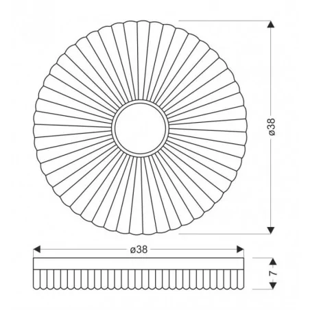 Oswietlenie - tart lampa sufitowa plafon drewniany 24w led 38cm biały+drewniany 4000k candellux 