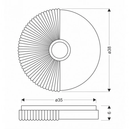 Oswietlenie - sunny lampa sufitowa plafon 24w led 38cm biały 4000k candellux 