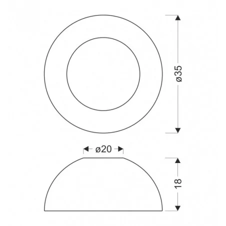 Oswietlenie - liguria lampa sufitowa plafon biało drewniany 18w led 35 cm klosz biały candellux 
