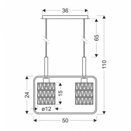 Oswietlenie - crown lampa wisząca czarny 2x40w e27 abażur beżowy candellux 