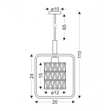 Oswietlenie - crown lampa wisząca czarny 1x40w e27 abażur beżowy candellux 