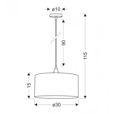 Oswietlenie - anaka lampa wisząca czarny 1x40w e27 abażur plecionka beżowo-brązowa candellux 