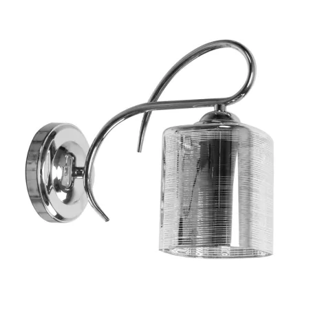 Oswietlenie - italo lampa kinkiet chromowy 1x40w e27 klosz srebrny candellux 