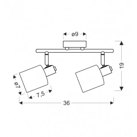 Oswietlenie - agra lampa sufitowa brunatny 2x40w e14 klosz bursztynowy candellux 