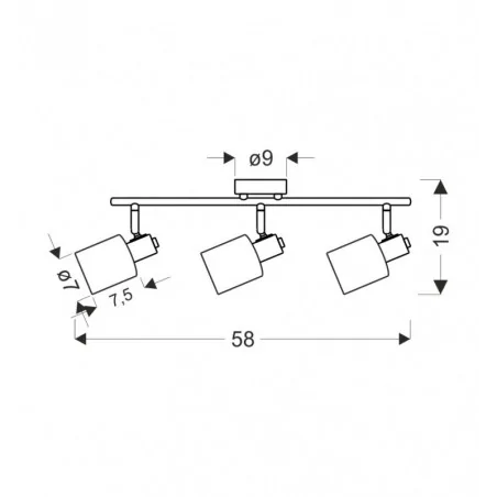 Oswietlenie - agra lampa sufitowa brunatny 3x40w e14 klosz bursztynowy candellux 
