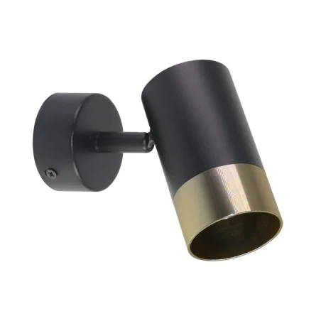 Kinkiety-do-salonu - kinkiet na ścianę czarno-złoty ruchomy gu10 tobi 91-27412 candellux 
