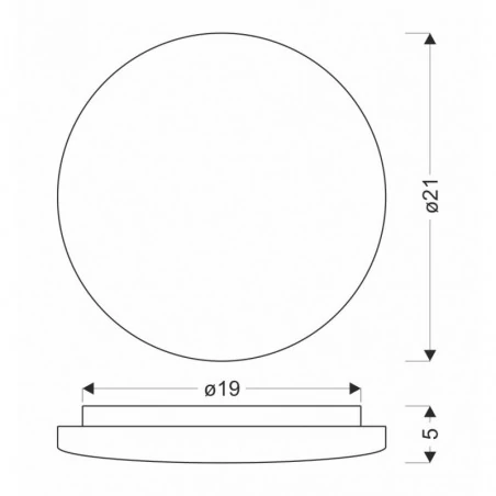 Oswietlenie - linda lampa sufitowa plafon 21cm 12w led 4000k klosz biały candellux 