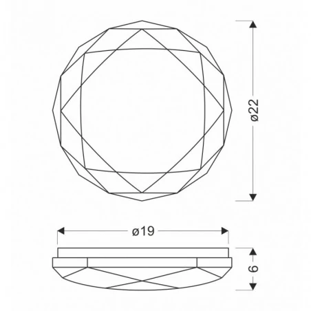Oswietlenie - baldo lampa sufitowa plafon 21cm 12w led 4000k klosz biały candellux 
