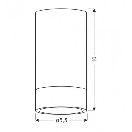 Oswietlenie-sufitowe - oprawa sufitowa tuba natynkowa czarna z drewnem coli 2228341 candellux 