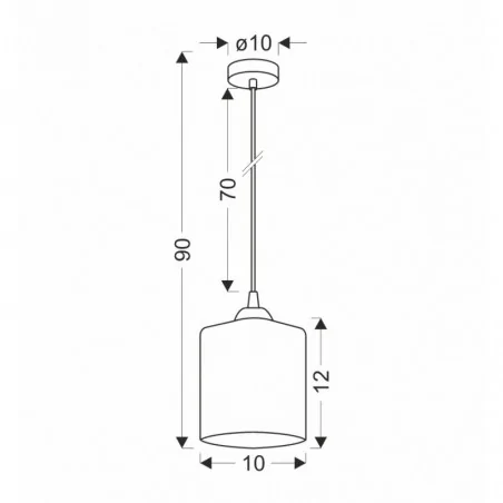 Oswietlenie - serena lampa wisząca czarny 1x40 e27 klosz złoty candellux 
